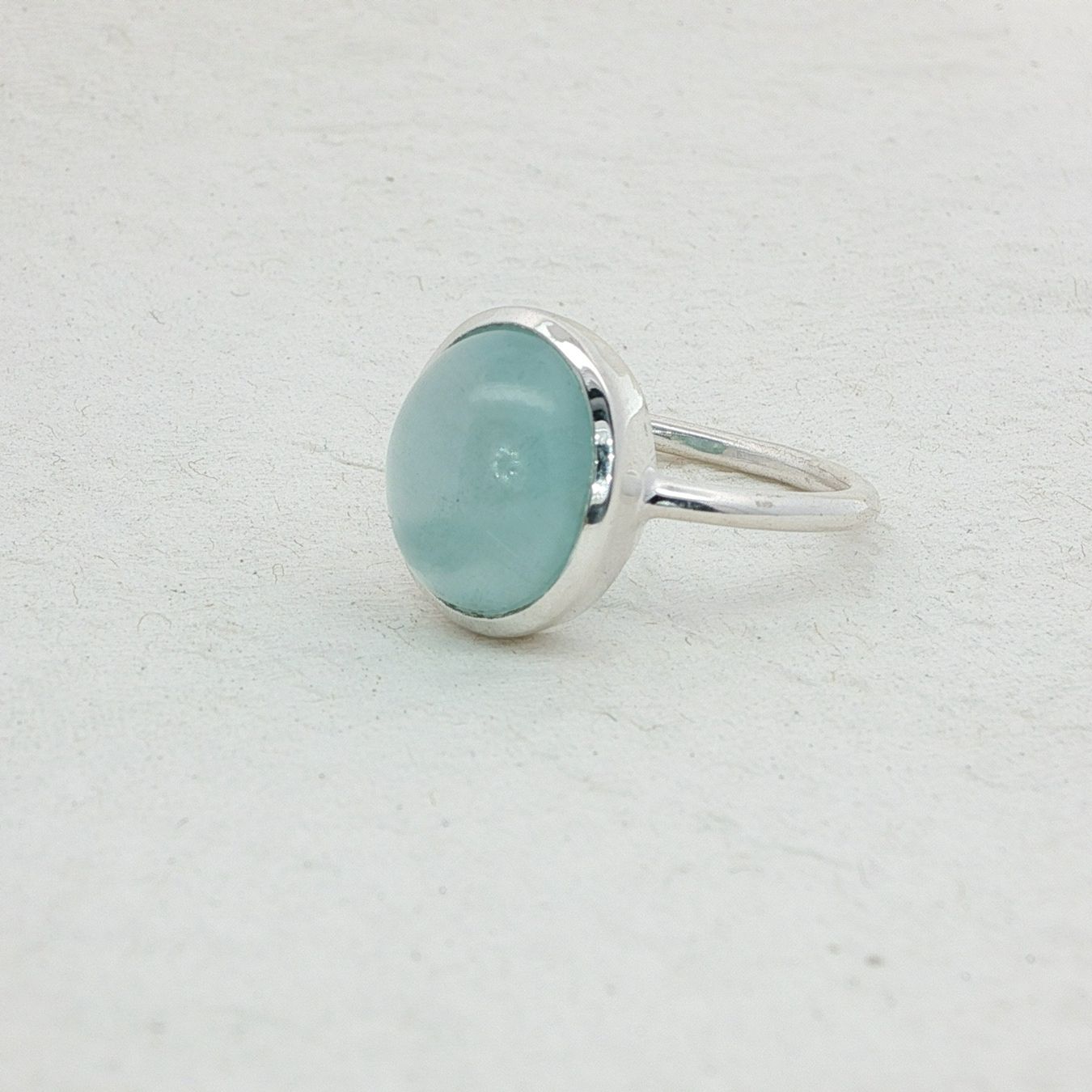 Olga Ribler Anelli: Unikate Silber Ring 925 mit Aquamarin Grösse 54 – Nuovo (secondo la descrizione) da Luzern venduto da Schmuckoutlet 4