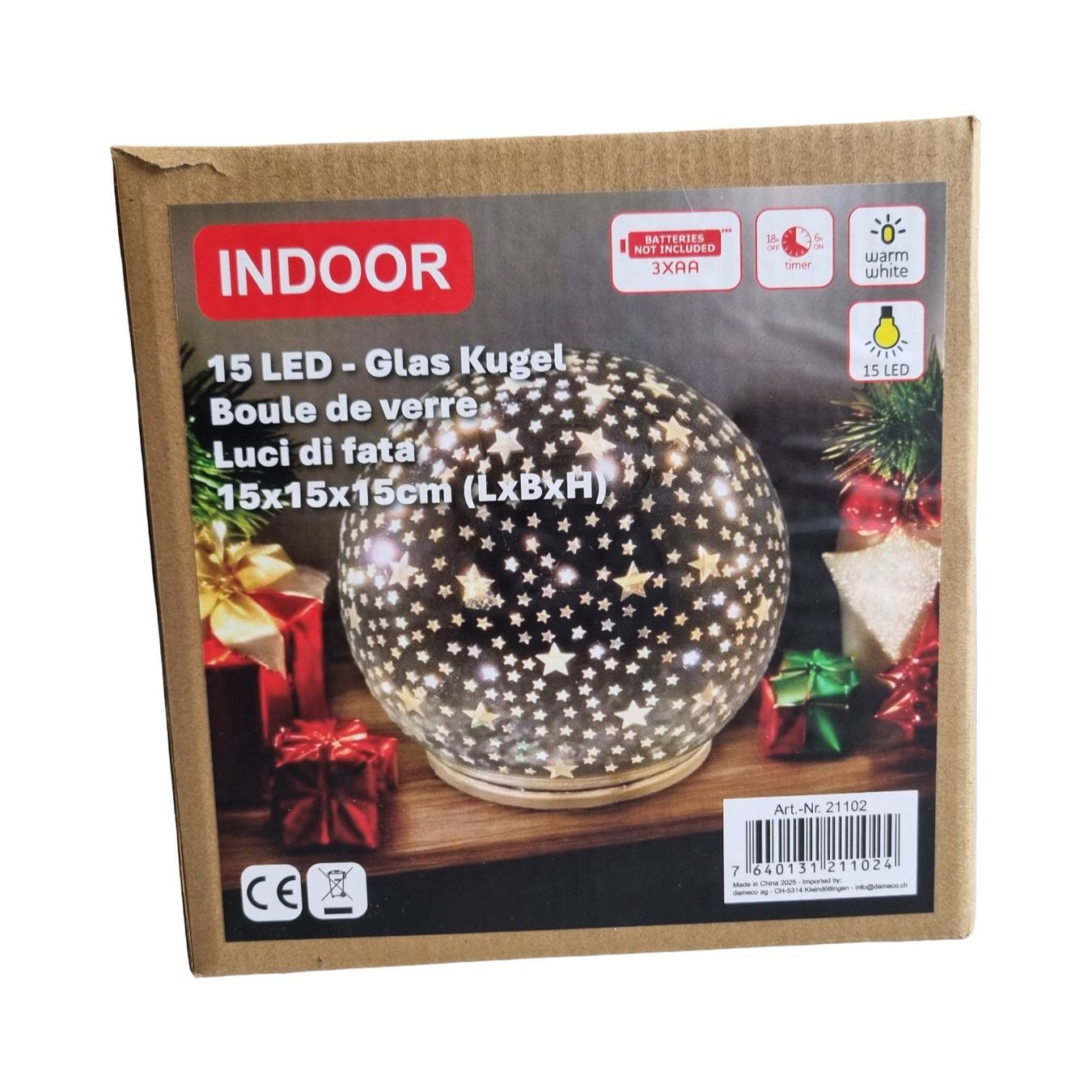 Tutte le decorazioni: INDOOR LED Glas Kugel – Usato da Wangen b. Olten venduto da Restwert_Wangen