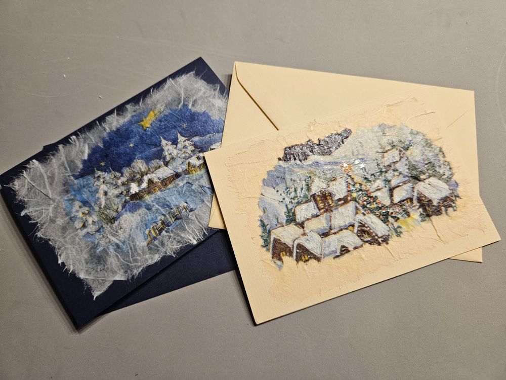 4 spezielle, doppelte Weihnachtskarten, mit Umschlag, Neu Kaufen auf