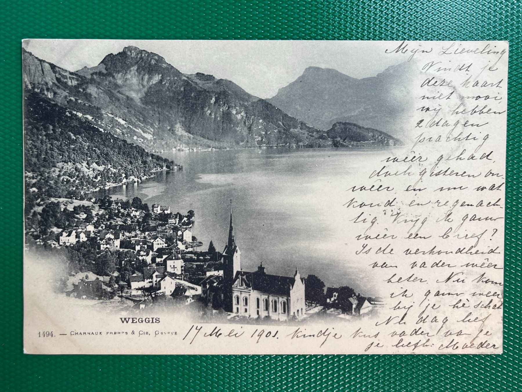 Ansichtskarten: Weggis um 1900 – Gebraucht aus Steg VS von _vinci_