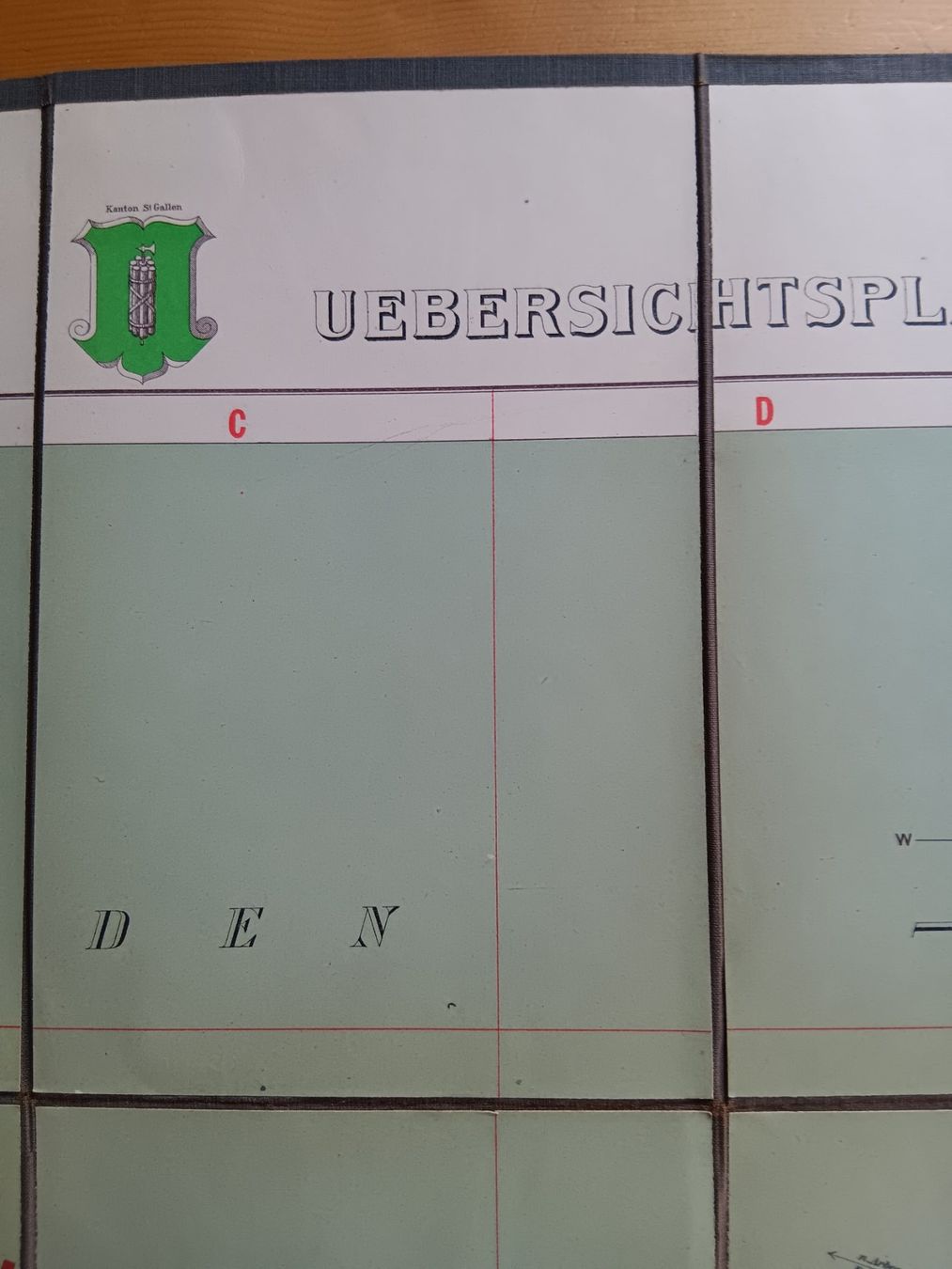 Cartine & Atlanti: Karte Uebersichtsplan Gemeinde Rorschach 1911 – Usato da Lichtensteig venduto da B-B-Bier 6