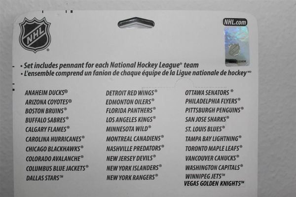 NHL Bandiere: NHL Mini Pennant Set / Wimpel Set – Nuovo e nell'imballaggio originale da Reinach BL venduto da RetroGamesSportsMore 1