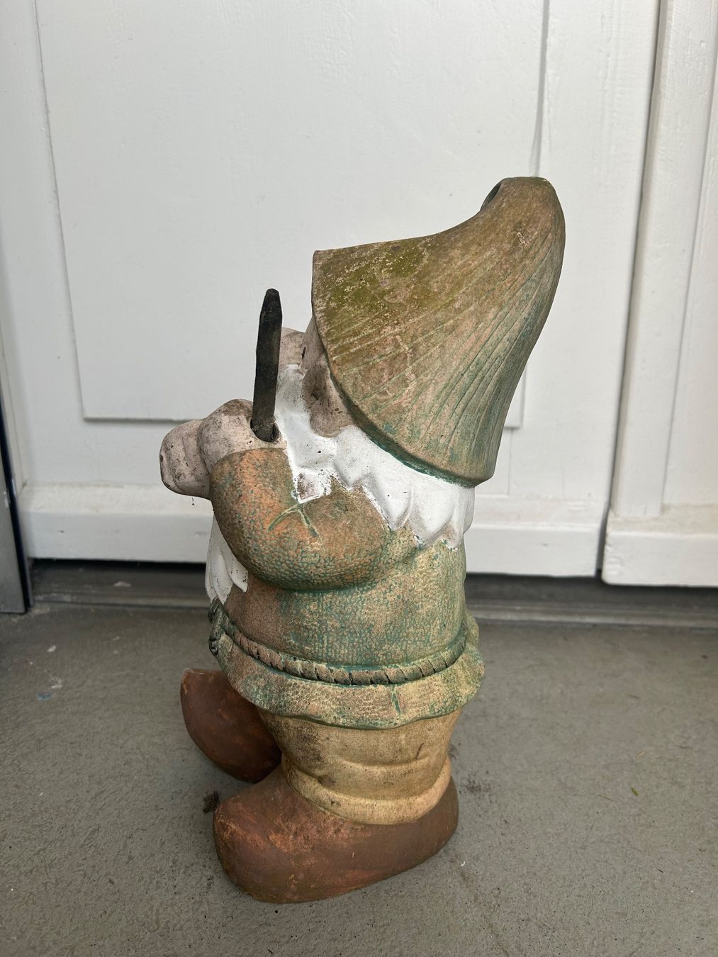 Figuren: Alter, charmanter Gartenzwerg aus Terrakotta – Gebraucht aus Rorschacherberg von Svebe 3