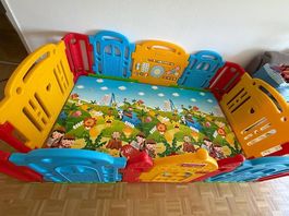 Parc pour enfants Dwinguler Château + tapis Safari