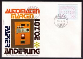 ATM 6_Bunt illustrierter FDC_ET/FD 20.7.81 BERN 1 !