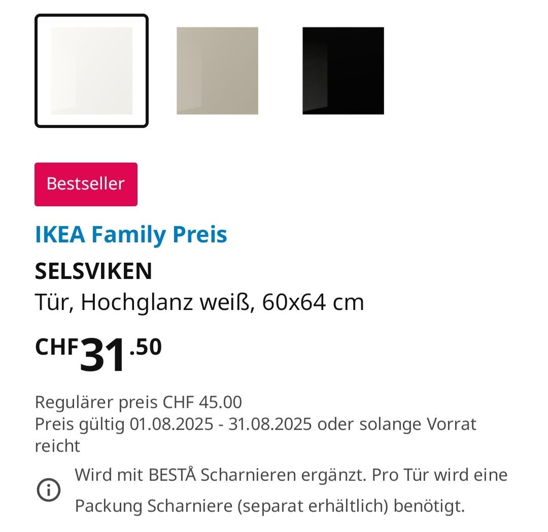 Ikea Türen: Besta Front  – Gebraucht aus Thayngen von neuli 2