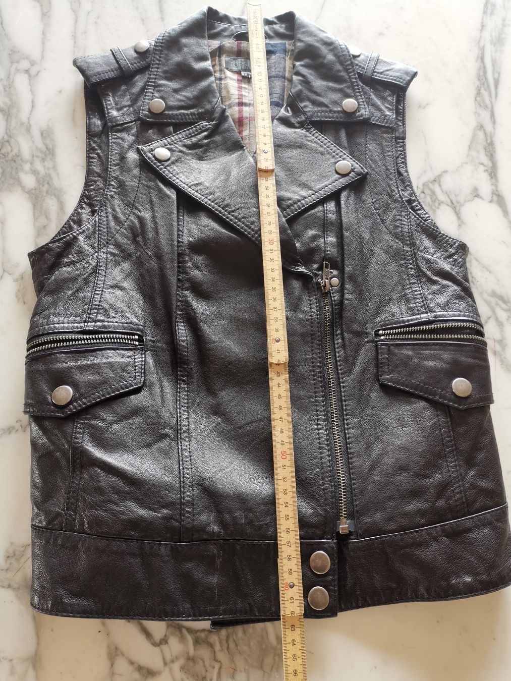 Gilet & Giacche senza maniche: Topshop Biker Leder Weste  – Usato da Uerikon venduto da pink_flamingo 4