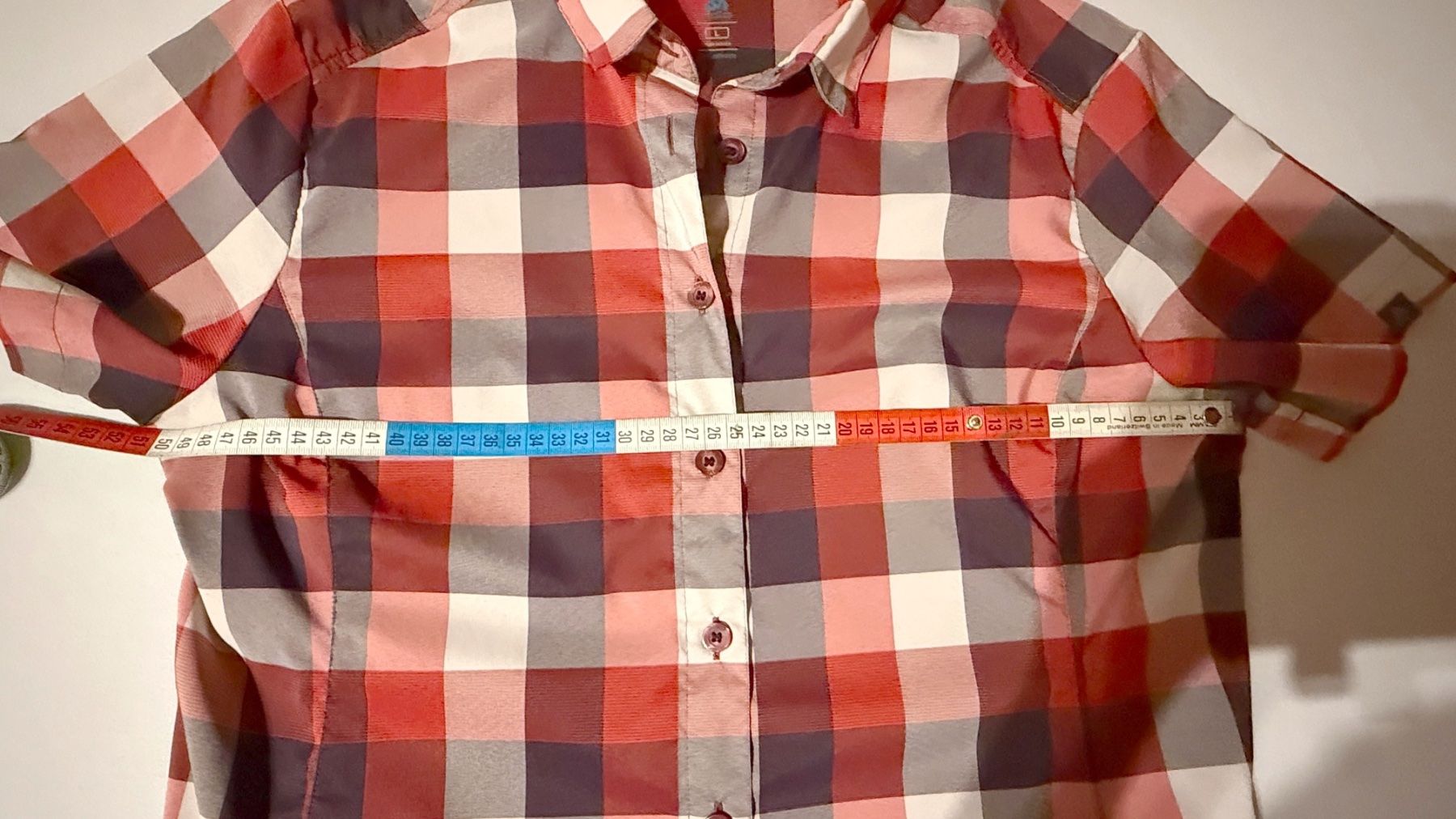 Odlo Camicette: Bluse von Odlo - rot kariert – Usato da Samedan venduto da Gischpel25 1