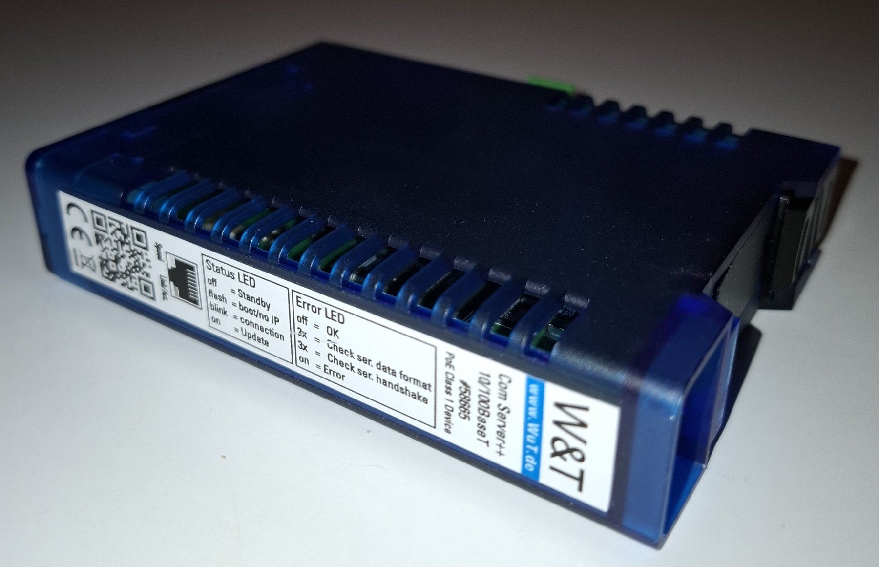 Hub & Switch: 1x W&T Com Server++ 10/100BaseT #58665 PoE Class 1 Device – Usato da St. Gallen venduto da WWL 5