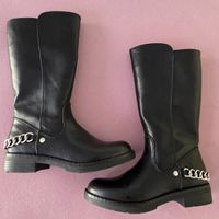 Stiefel Graceland schwarz Grösse 31 mit Kette. Guter Zustand
