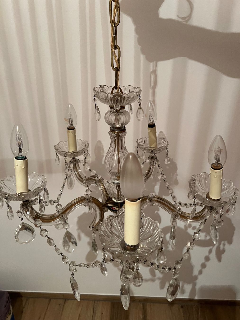 Lampes: Kristall-Kronleuchter – D'occasion à Gachnang par Maz_dn6f