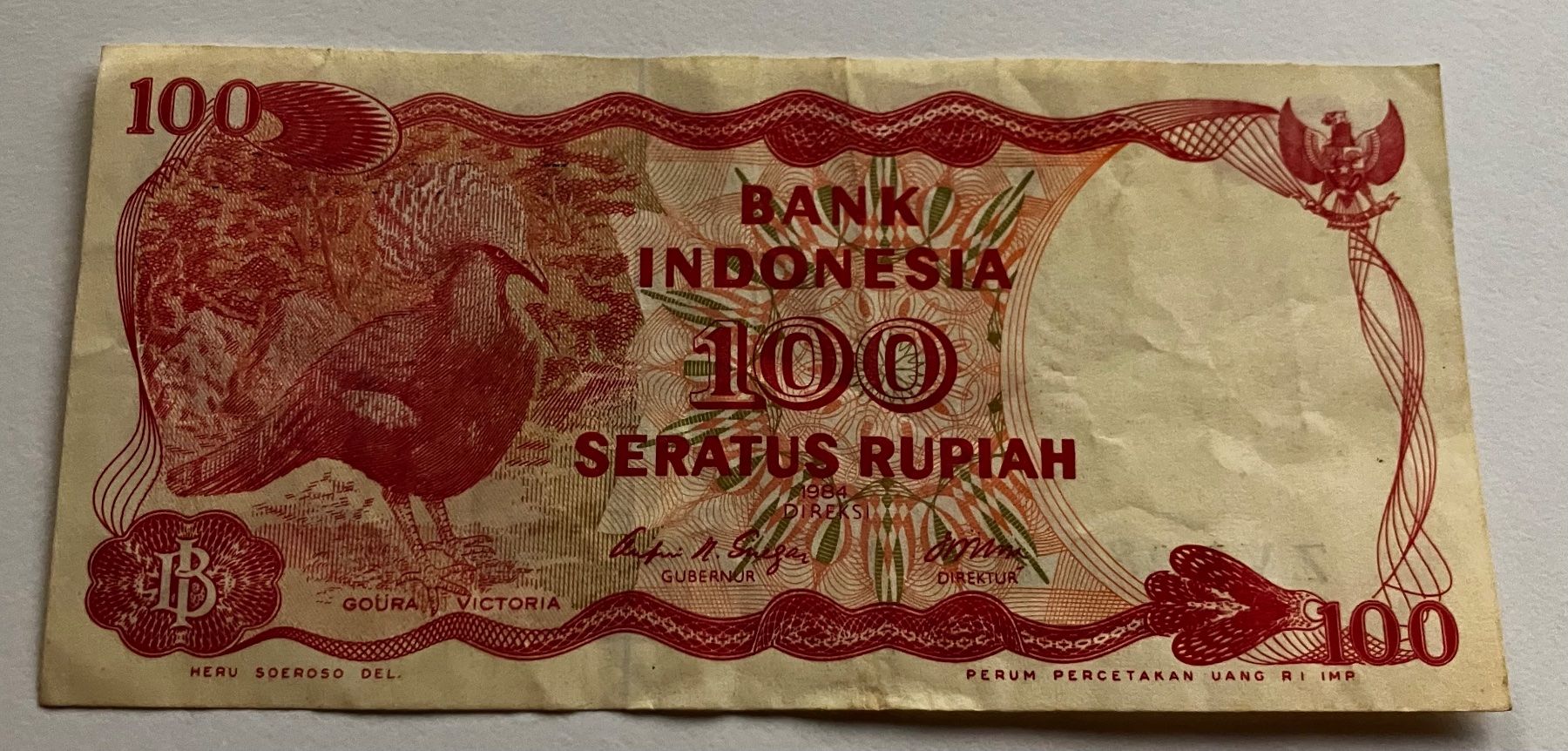 Banconote: Indonesien 100 Rupiah 1984 – Usato da Algetshausen venduto da Carrhard