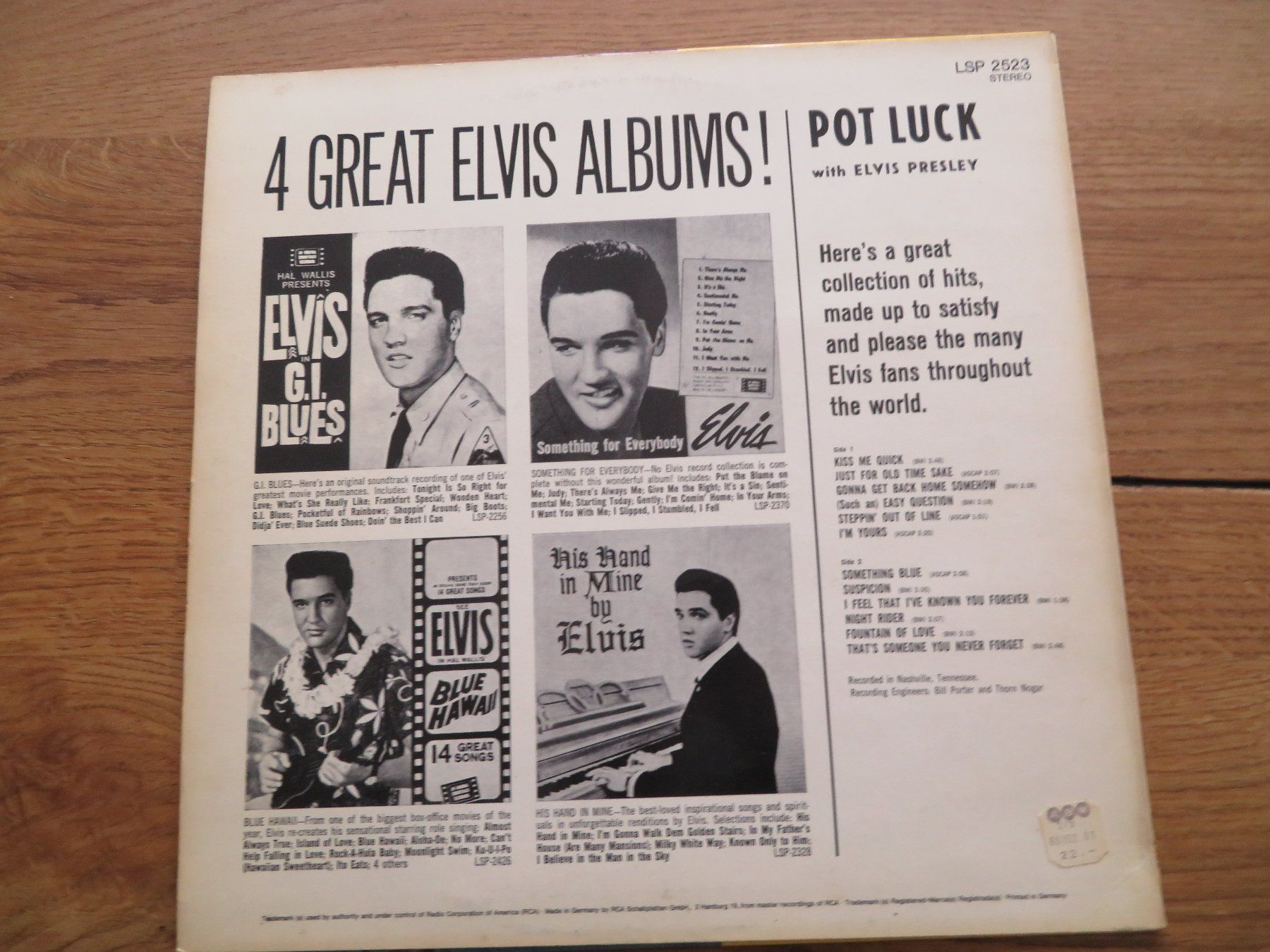 Dischi in vinile: ELVIS PRESLEY POT LUCK – Nuovo (secondo la descrizione) da Zürich venduto da max_cp5f 1