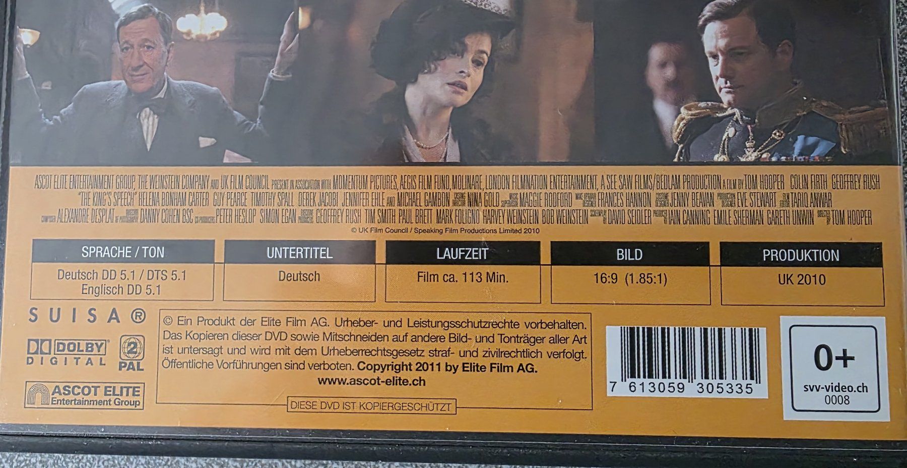 Alle DVDs: DVD / King's Speech - 2 Disc – Gebraucht aus Oetwil am See von fineli2 1