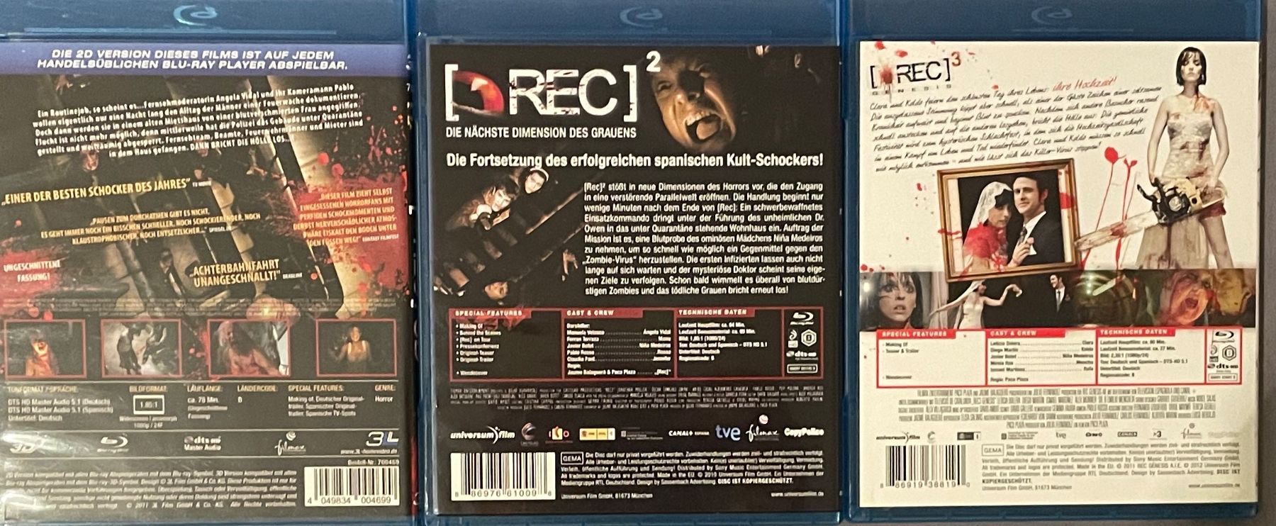 Tutti i DVDs: REC 1 (3D) / REC 2 / REC 3 – Usato da Waldenburg venduto da Gonzo8 1