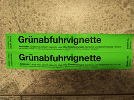 2 Stück Gebührenmarken Stadt Baden AG ohne ablauf Datum