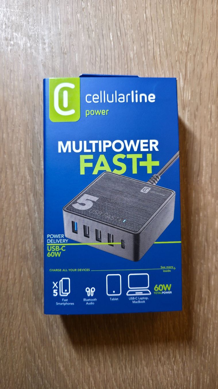 Caricabatterie: USB Ladegerät, 60W, Cellularline Multipower 5 Fast+ / OVP – Nuovo (secondo la descrizione) da Sirnach venduto da TheMrFreeman 1