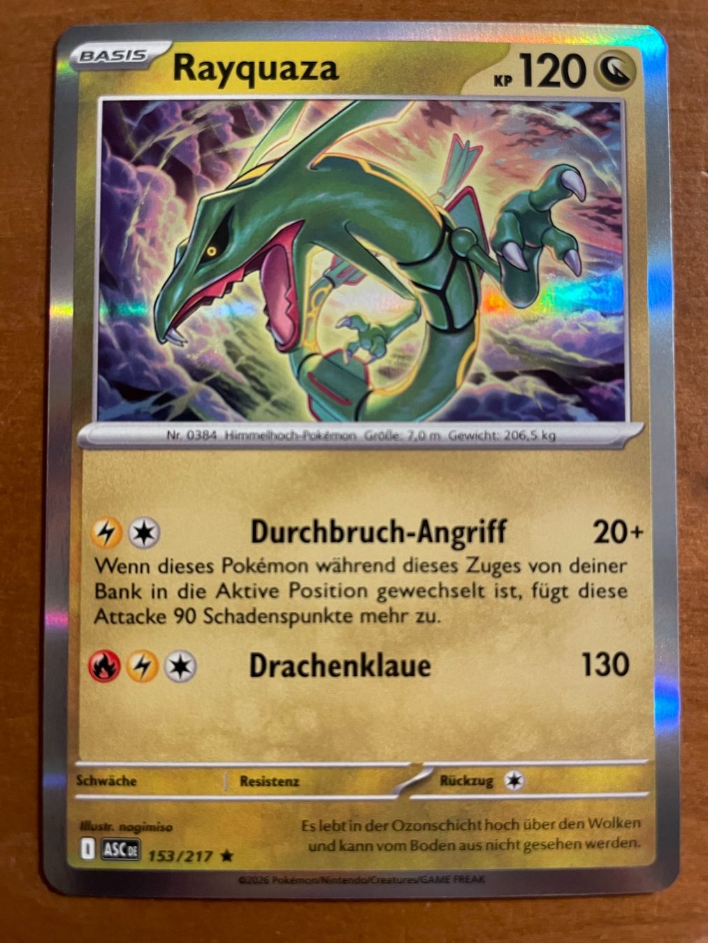 Pokémon Carte collezionabili: Pokemon Rayquaza Holo (Versand gratis) – Nuovo (secondo la descrizione) da Chur venduto da Angerson