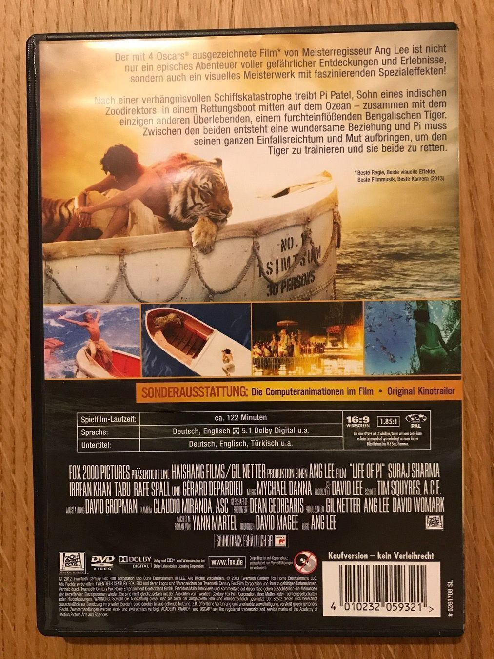 Tutti i DVDs: Life of PI – Usato da Oberwil BL venduto da tomoag 1