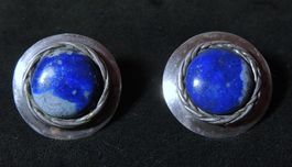 Sodalith Silber 925 Ohrstecker 20 mm