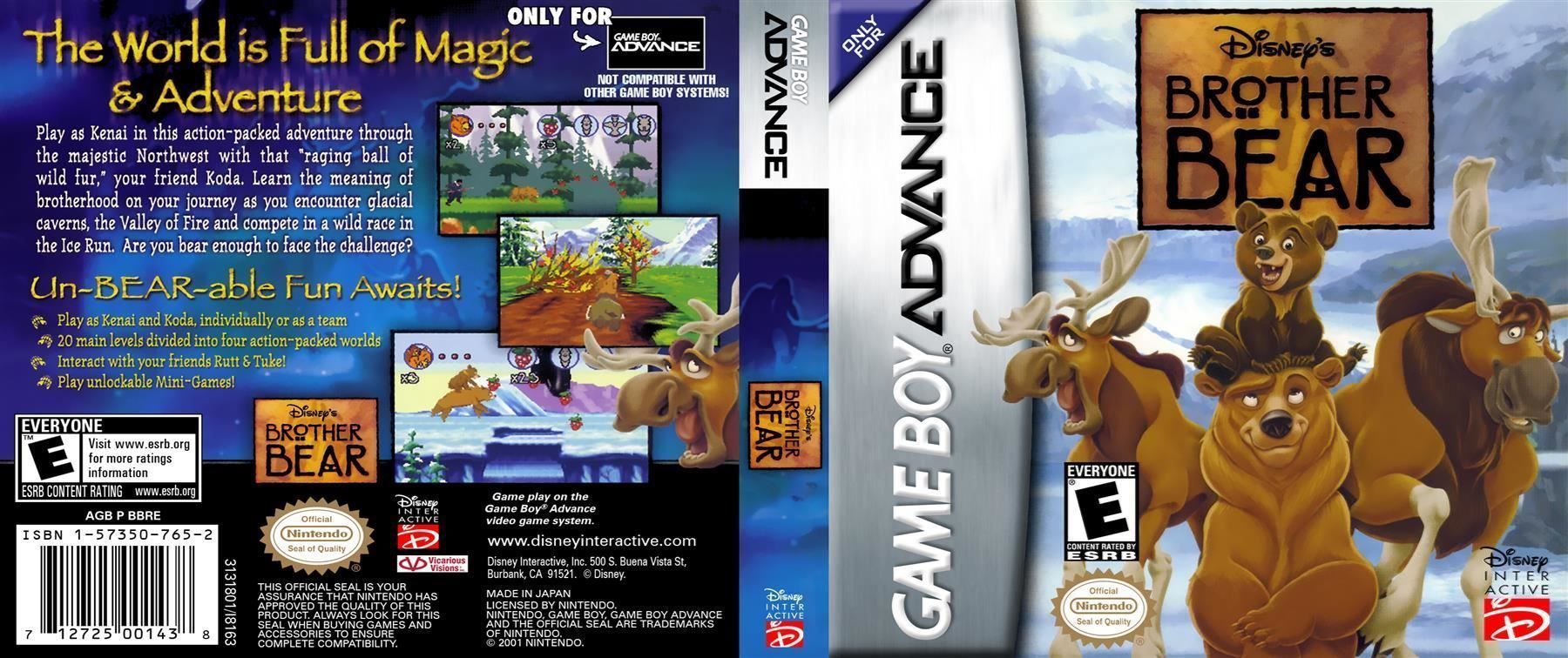 Nintendo Giochi: Brother Bear - Game Boy Advance – Usato da Chur venduto da mojobox