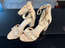 Offene Sommer Sandale Boho Stil Grösse 41