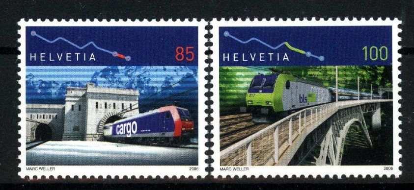 Tutti i francobolli: 2006,Sondermarken Bahnjubiläum  ** – Usato da Willisau venduto da Vollstempel