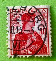  Nr.120 Brustbild der Helvetia mit Schwert GESTEMPELT    