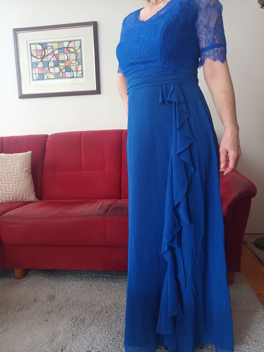 Kleider: Abendkleid blau Gr. 40 – Neu (gemäss Beschreibung) aus Basel von MrsMiri 3