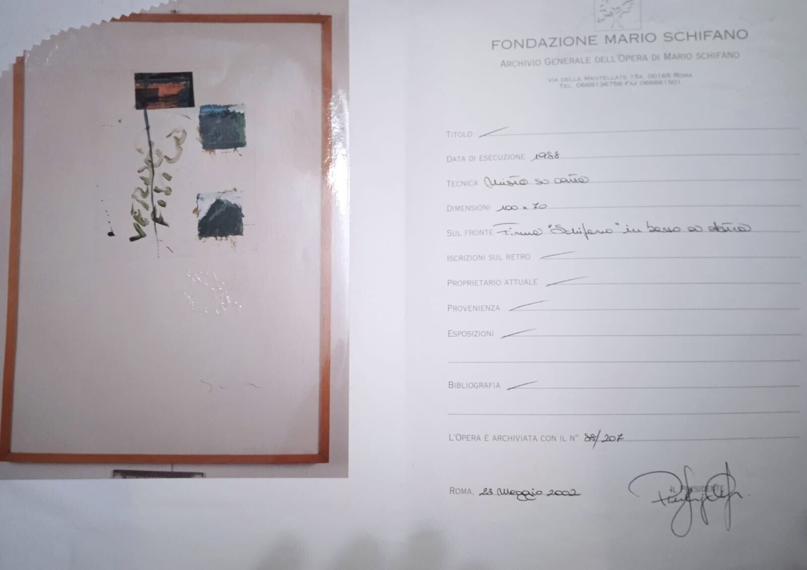 Dipinti: Mario Schifano, 1988 – Usato da Zürich venduto da MoPoMo 7