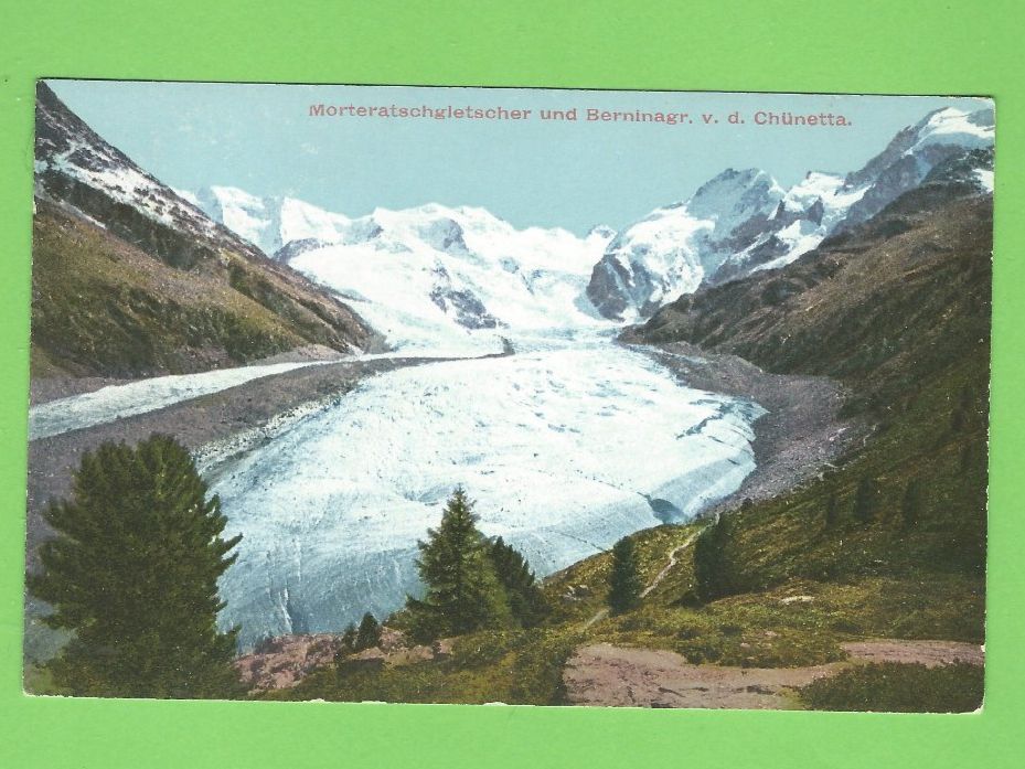 Cartoline postali: Morteratschgletscher 1910 – Usato da Zürich venduto da t24_de