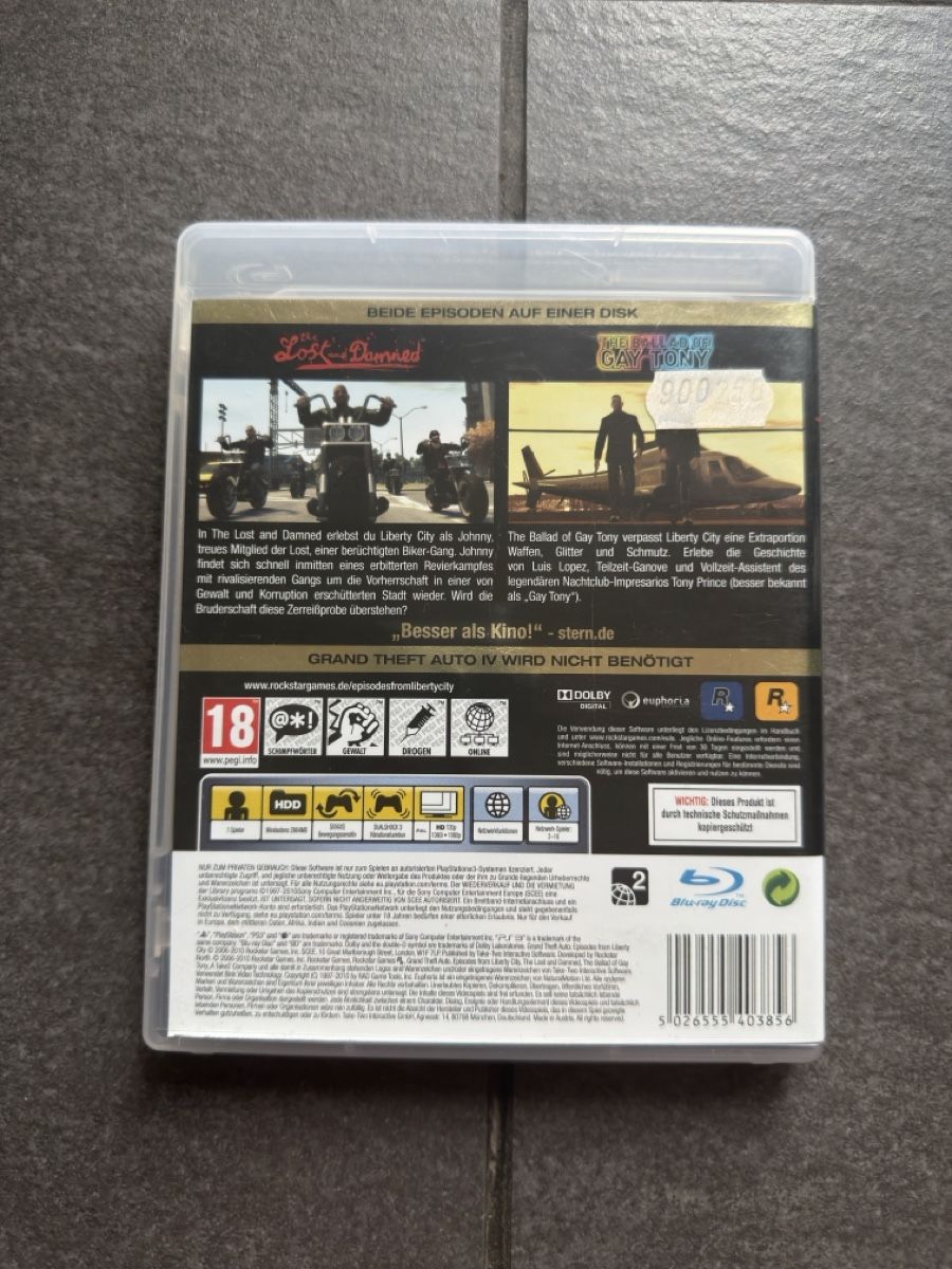 Sony Giochi: Grand Theft Auto Episodes PS3 – Usato da Zürich venduto da cENS0R 1
