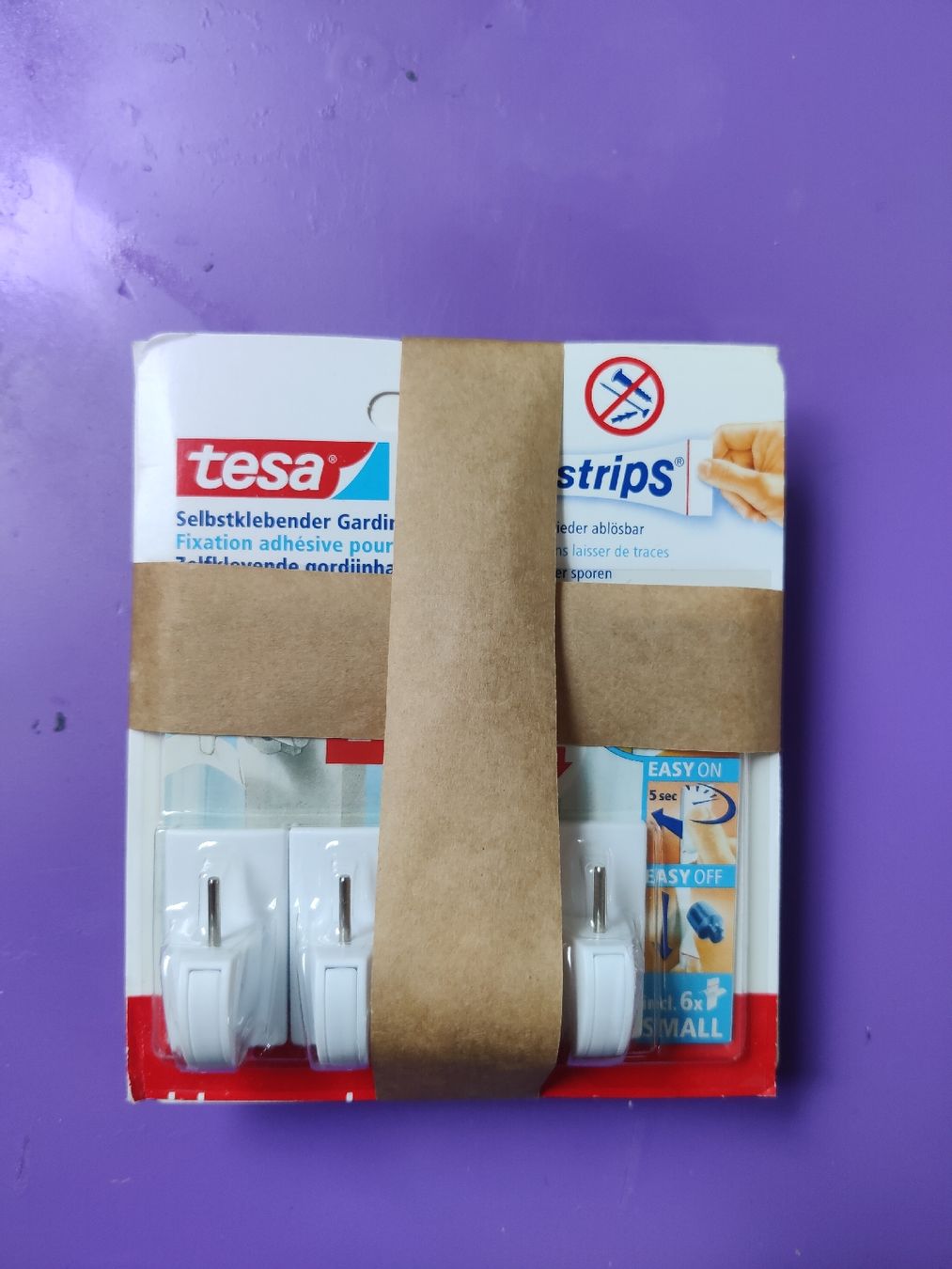 Tesa Altro per la casa: x4 - Self-adhesive curtain hook – Nuovo e nell'imballaggio originale da Zürich venduto da dav_5xw9