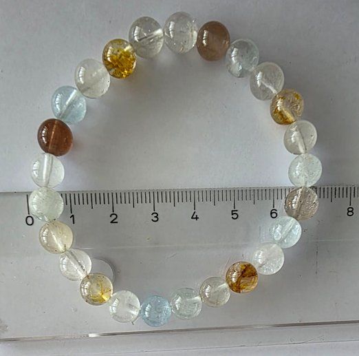 Bracciali & Braccialetti: Armband Topas bunt, Ø 8mm. – Nuovo e nell'imballaggio originale da Zetzwil venduto da Sonneblueme987 1