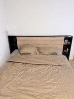 Modern Bed with Integrated Headboard Shelving - Great Condit