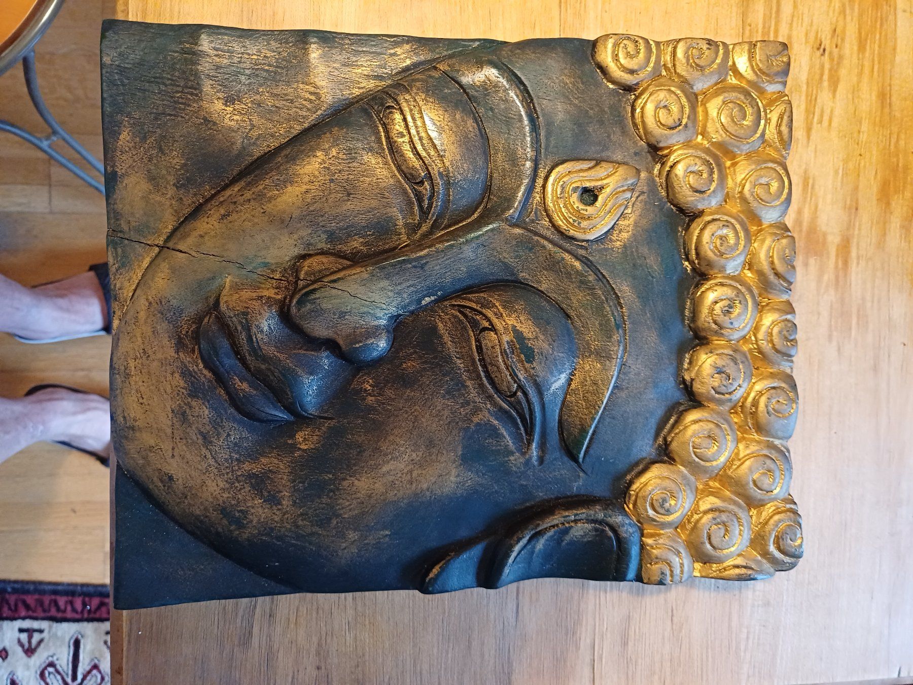 Xilografie: Buddha Bild Holz – Nuovo (secondo la descrizione) da Zürich venduto da regaflo 1
