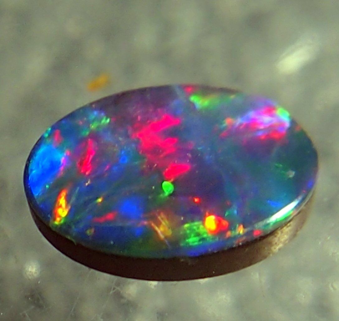 Pietre preziose: 1 ct. Multicolour Blackopal-Douplette AAA – Nuovo e nell'imballaggio originale da Reinach BL venduto da rumablum