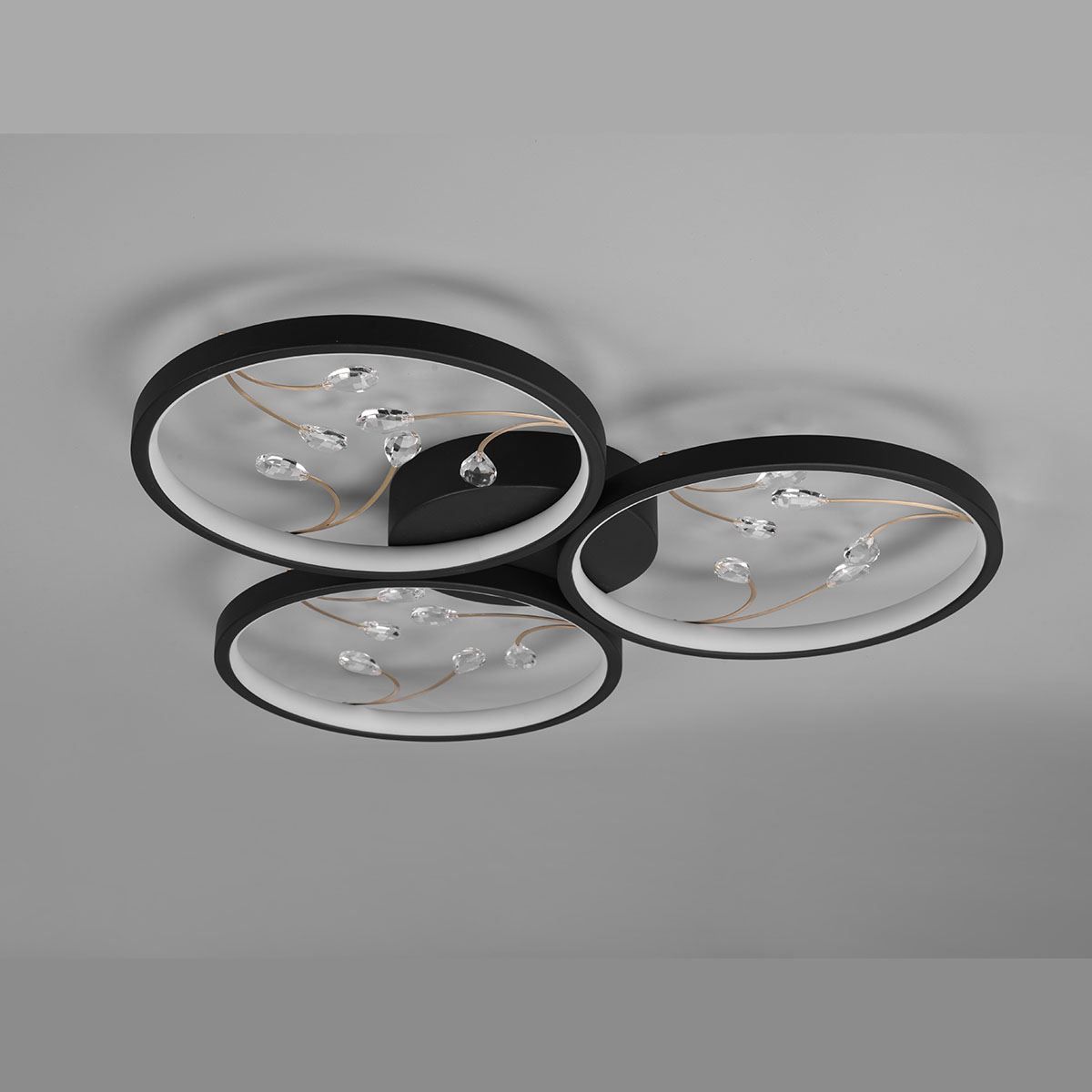 Lampadari & plafoniere: LED Deckenleuchte, Schwarz, 62 cm Ø – Nuovo (secondo la descrizione) da Kreuzlingen venduto da Smart-Light 3
