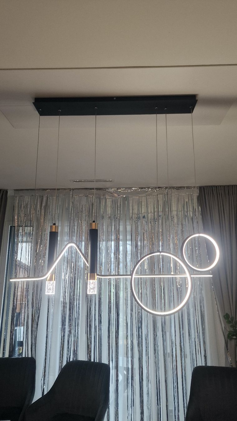 Lustres & lampes de plafonds: Hängeleuchte modern schwarz 94cm LED gebraucht – D'occasion à Hochdorf par dar_w9ww 6
