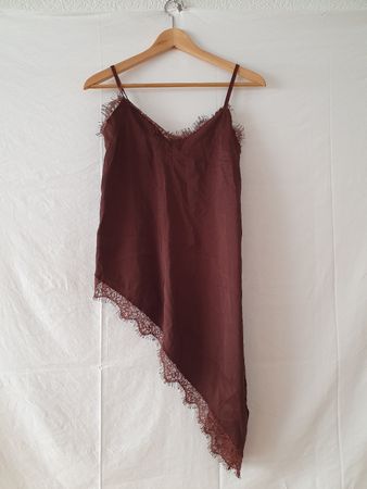 Damen Top asymmetrisch Spitze Y2K
