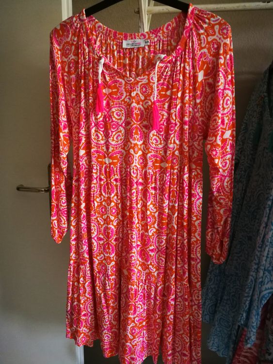 Zwillingsherz | auf (S/M) pink/orange Ricardo Sommerkleid Kaufen Neu