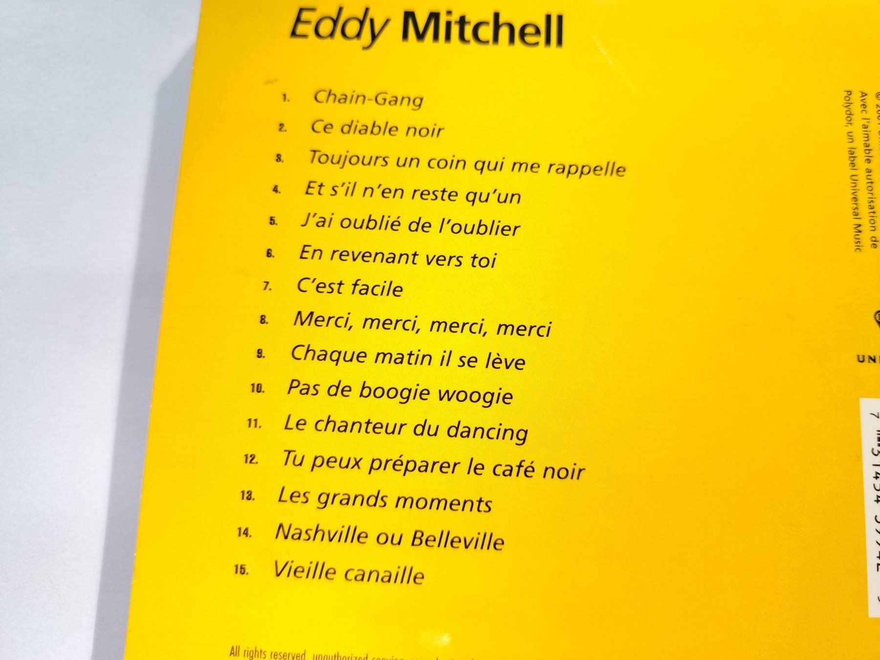 CD: Cd Eddy Mitchell - Best of  – Usato da Pully venduto da bro_n52j 2