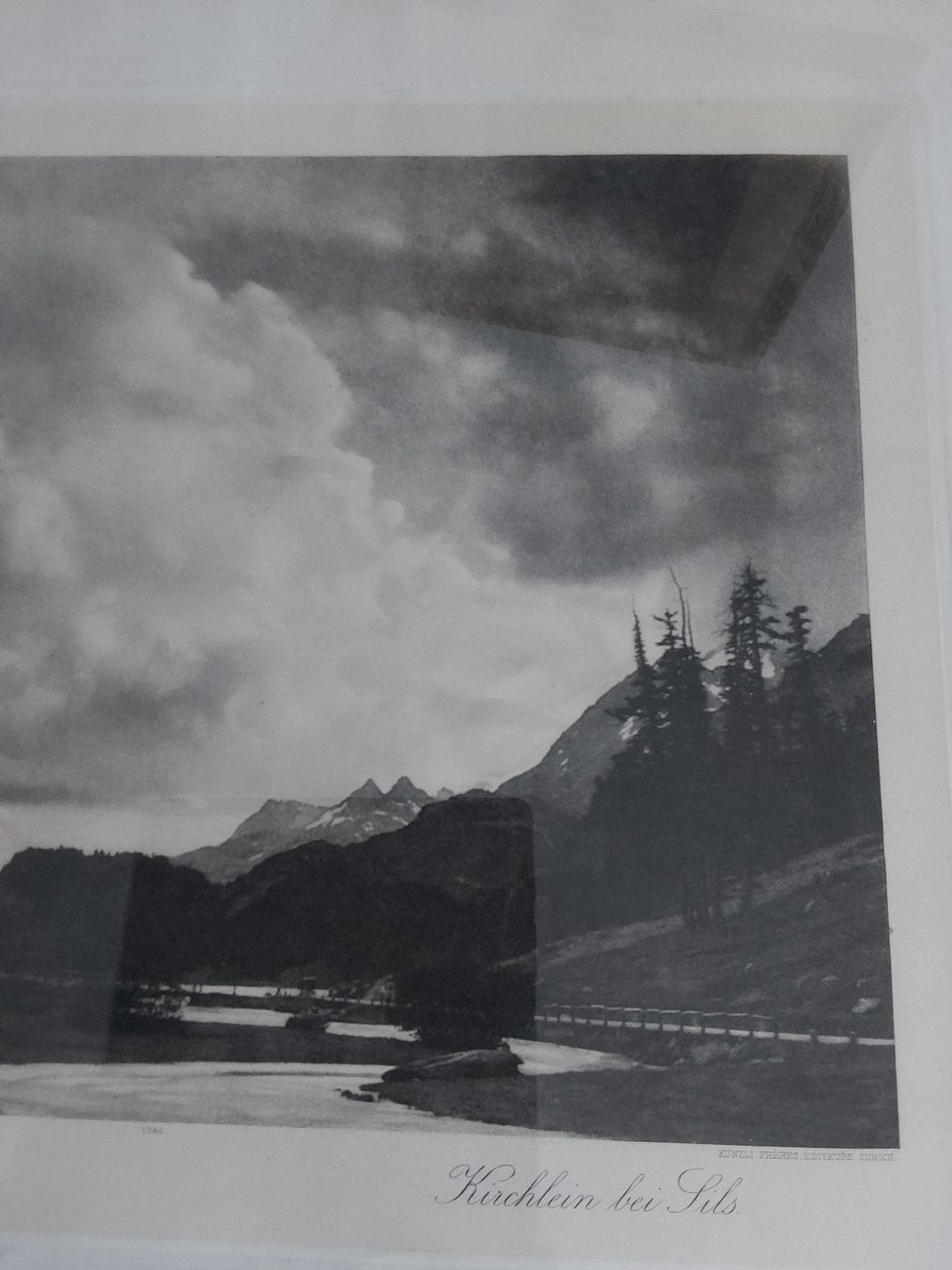 Foto & Immagini: Albert Steiner.Kirchlein bei Sils.Mit Rahmen 45x54 cm. – Usato da Steinach venduto da Chilli1957 4