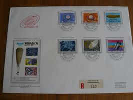 Ganzsache mit CH-Briefmarken zur WERABA 76