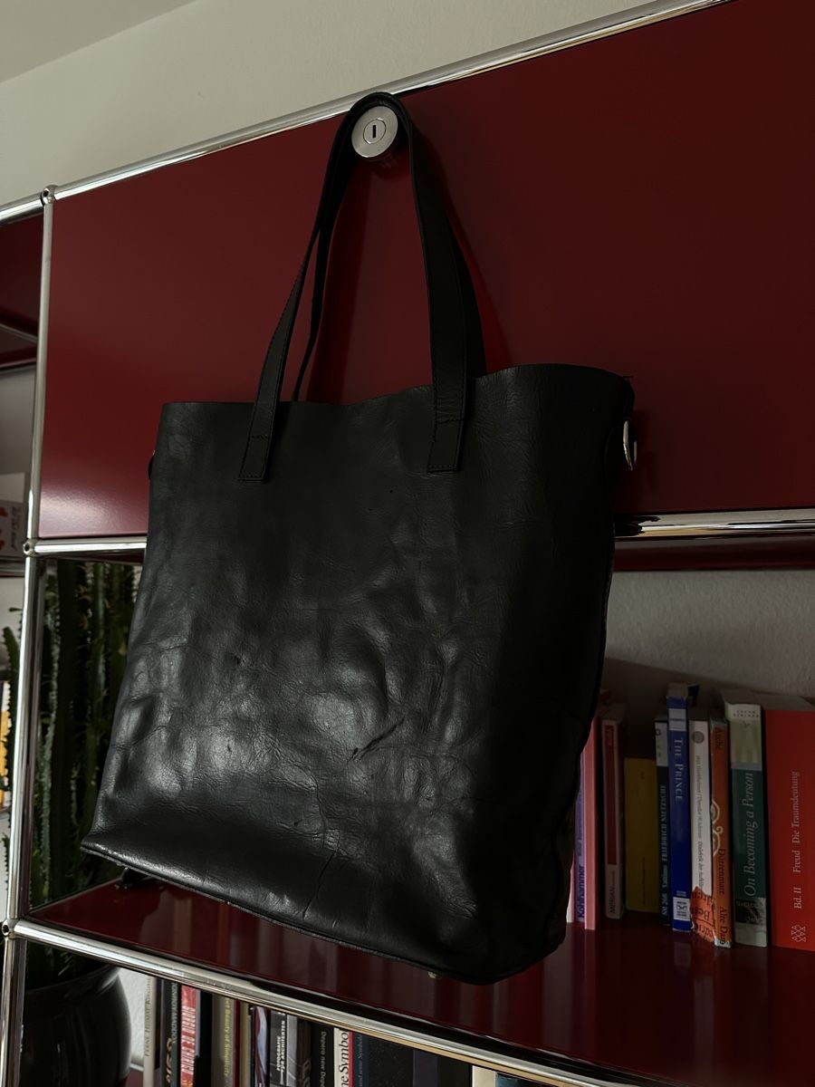 Borse: Vintage Leather Shopper Black  – Usato da Basel venduto da luc_j2xz 2