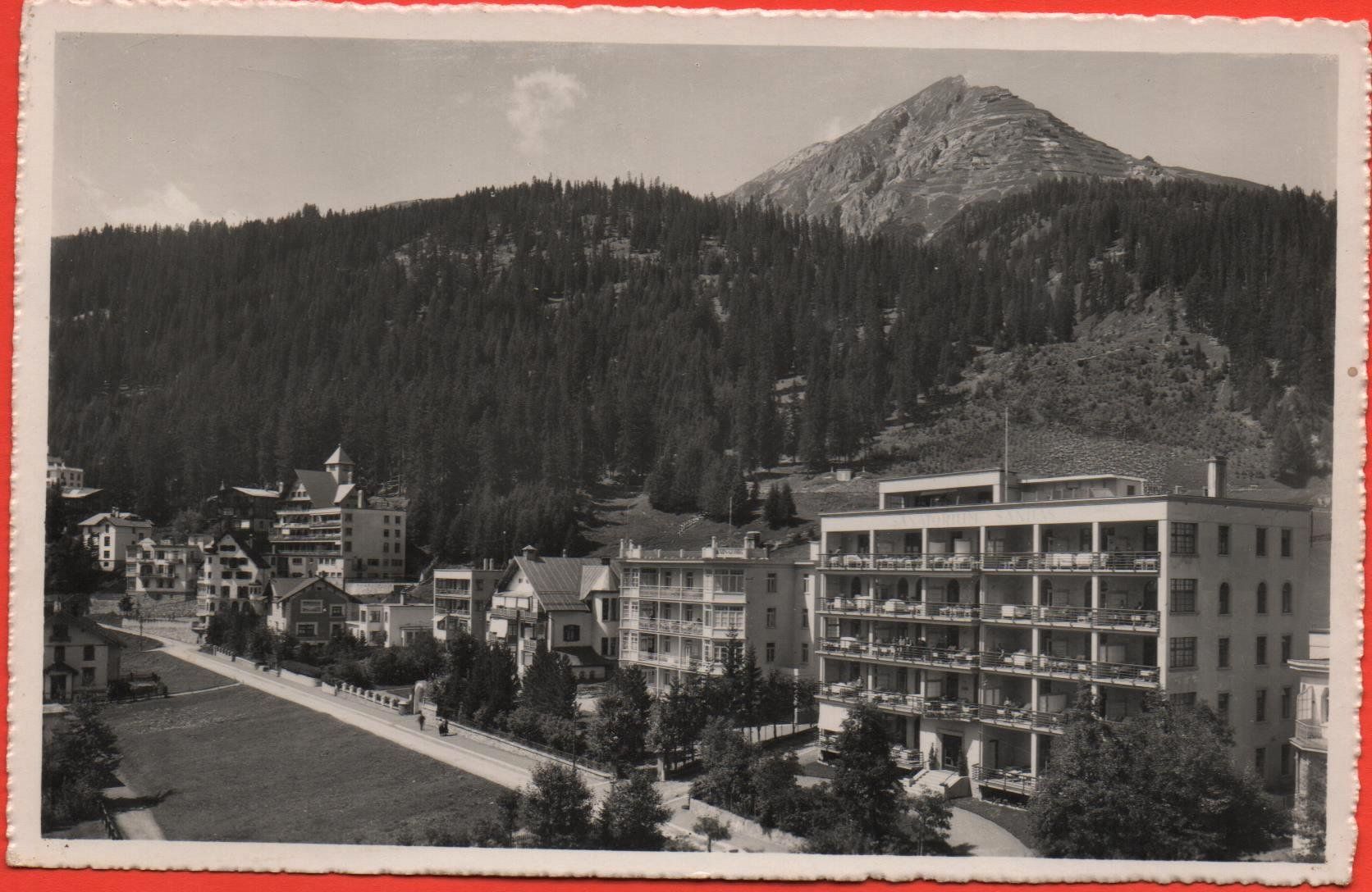 Cartoline postali: DAVOS-PLATZ Sanatorium Sanitas – Usato da Jona venduto da philajona