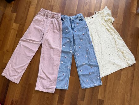 Kleidung Set H&M Mädchen Grösse 134-140 Weite Hose Kleid