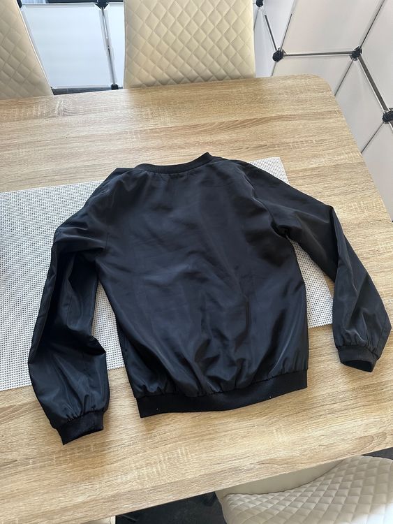 Bomberjacke Für Damen – Leichte Frühlingsjacke Mit Stehkragen, Schwarz, Lässiger Blouson-Style