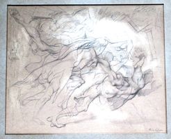 Rico Lebrun – Bleistiftzeichnung, Surrealismus, 1941