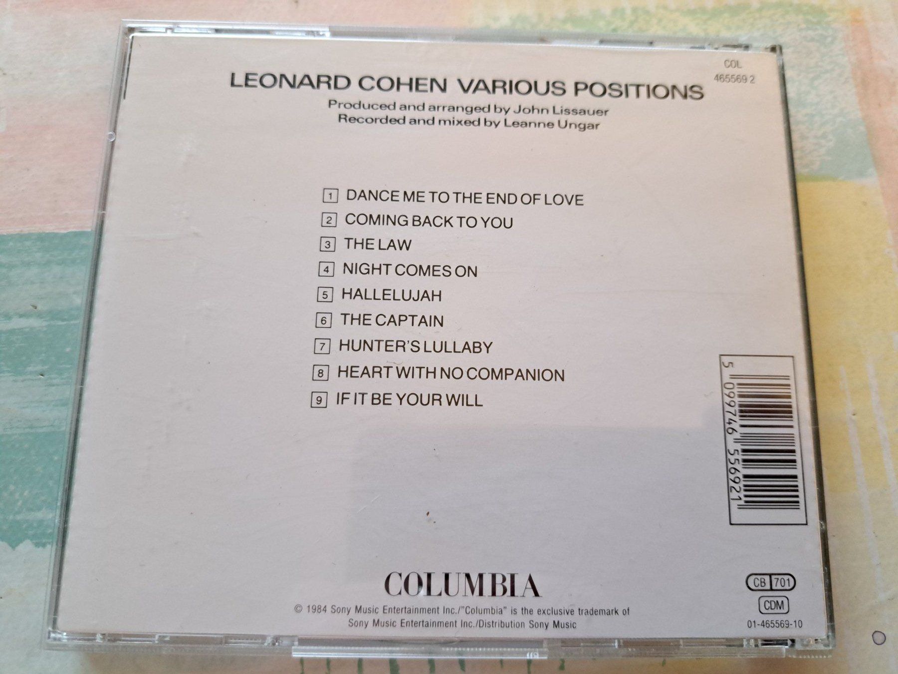 CD: Cd Leonard Cohen - Various Positions – Usato da Pully venduto da bro_n52j 1